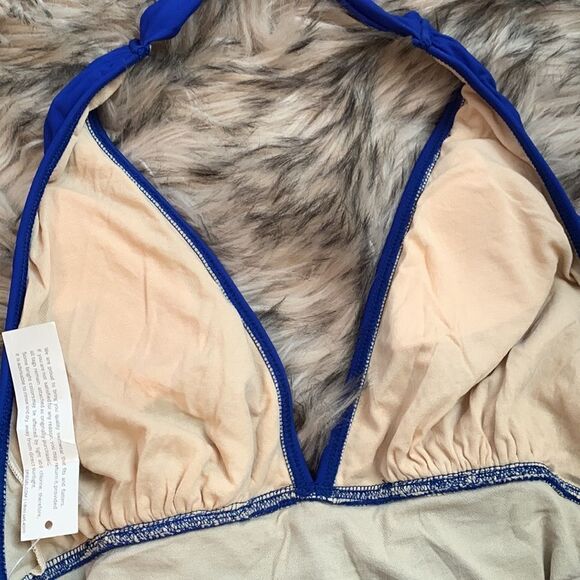 Spiegel Swim Dress Skirt Swimsuit 4 Rare Vintage NEW Royal Blue - Picture 9 of 12